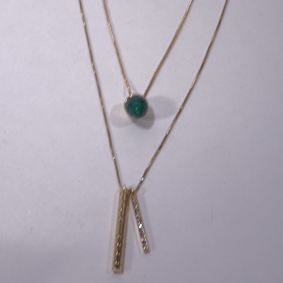 Banana Republic Stick and Pendant Necklace Set of 2 Pieces NWT 49 and 45 NWT - Picture 1 of 7